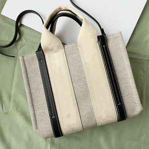 Luxus Woody Canvas kleine mittlere Tragetasche Strandtasche Damen Geldbörsen Hochwertige, angesagteste Shopping-Umhängetasche Herrenmode klassische Designer-Leinenhandtasche Umhängetaschen