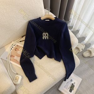 قمم العلامة التجارية النسائية المصممة Miu Stud Hoodies Hoodies Pure Color Pink Clothing T