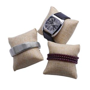 Smyckestativ 12st små linne armband klocka kudde skärmar 8cmx8cm drop leveransförpackning Dhgarden dhvkx