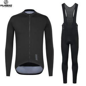 Radfahren Jersey Sets YKYWBIKE Pro Set Langarm Mountainbike Kleidung Atmungsaktive MTB Fahrrad Kleidung Tragen Anzug Für Mans 231102