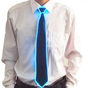 Bow Ties LED Light Up Man Tie DJ Dance Party Night Club Dostawy weselnych Walentynki Dekoracja urodzinowa Kostiumy Bar KTV