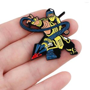 Broszki Mortal Kombat Enamel Pins Fighting Game broszka kolekcja ubrania plecakowe odznaki lapowe