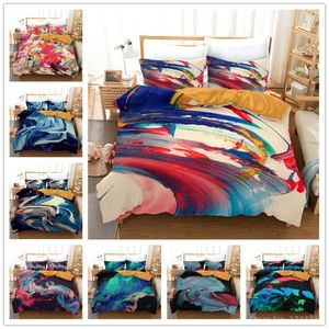 Bettwäsche-Sets Ölgemälde Venenkunst 3D-gedrucktes Set Bettdeckenbezug / Bettdecke mit Kissenbezug Bettwäsche Bettwäsche Heimtextilien