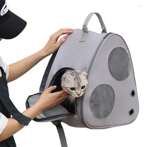 Cat Carriers Backpack Mesh Pet Carrier Bag Breathable Portable Outdoor Travel For Cats Dog Carrying Supplies