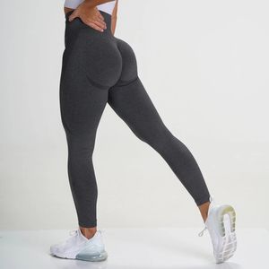 Completo da yoga Sport Palestra Leggings Pantaloni da donna Collant fitness Push up senza cuciture Vita alta Scrunch Pantaloni sportivi da allenamento neri Thin Summer 231102