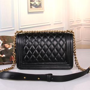 Модные Channellbags Дизайнерские цепные сумки Chanells Bagslouis Crossbody Messenger плечо Высококачественные кожаные кошельки емкость V-образной ромбическая сетка Сумка 663