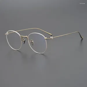 Sonnenbrille Rahmen Titan Myopie Gläser Frauen Blau Licht Männer Rezept Lentes Opticos Para Hombre