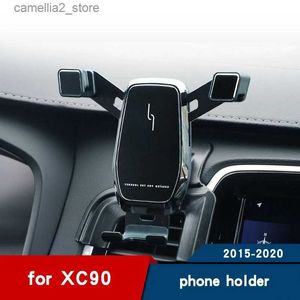 Car Holder Car phone holder for volvo xc90 accessories Interior air vent Mobile phone stand Navigation bracket 2015 2016 2017 2018 2019 Q231104