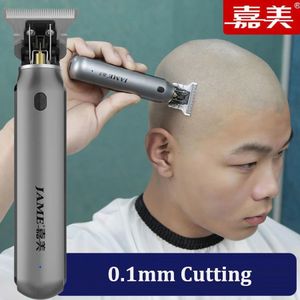 Saç düzeltici profesyonel klipsli erkekler elektrikli kablosuz 01mm kel kafalı t bıçak kaplama saç kesimi makinesi 231102