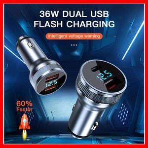 54W USB Car Charger Quick Charge 3.0 Type C PD Fast Charger For iPhone 13 Samsung S22 Tablet QC3.0 Dual Car USB Charger Adapter Car-Charge Car-Charger Car Charging Quick
