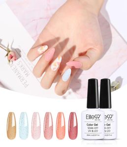 Elite99 6 Pieceslot Candy Color Gel Nail Polish Set Soak Off Nail Art Gel Polonês Semipermanente UV Verniz Híbrido Unhas Gel5667065