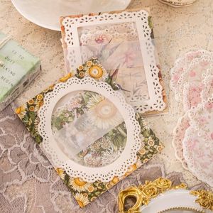 Pcs Vintage Lace Hollow Material Paper Decorative Diy Scrapbooking Diary Hand Made Junk Journal Collage