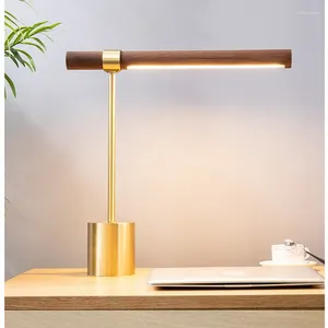 Tischlampen Italien Designer Lampe Moderne LED Nacht für Wohnzimmer Schlafzimmer Studie Schreibtisch Dekor Lichter Home Holz Nachttisch