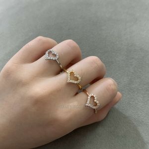 Ювелирные изделия T-кольца T s925 Body Sterling Silver Heart Ring Модное персонализированное новое женское кольцо