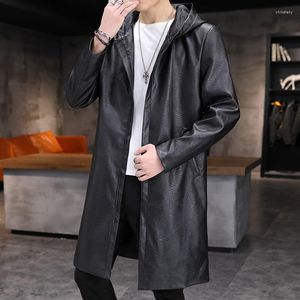 Casacos de trincheira masculina Spring Autumn Autumn's Casual Casual Capeled Capelted Jacket Corean Version Trend Trend Handsome Outdoor Windbreaker Coat