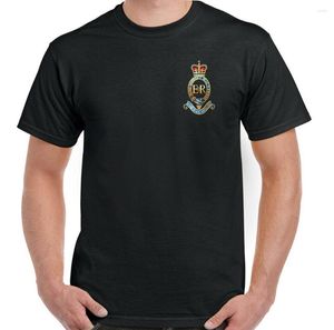 Erkek Tişörtleri İngiliz Ordusu Kraliyet At Topçu Topçular Rozeti baskılı tişört. Yaz pamuklu kısa kollu o yaka erkek gömleği s-3xl
