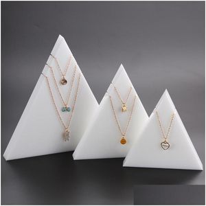 Smyckestativ Triangel som visar arrangör Halsband Holder Stands Jewely Display Case Drop Delivery Packaging DHGARDEN DHC7Q
