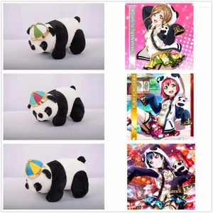 Costumi mascotte Anime LoveLive!SunShine!! Aqours Hanamaru Yoshiko Ruby Black White Panda Simpatico pupazzo giocattolo regalo per ragazza (dimensioni 25CM 15CM)