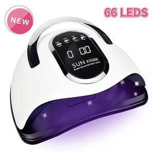 Secadores de unhas 280W LED UV UNIG Secying Lamp com sensor automático Sun X10 Max 66 LEDs Secador de unhas de alta potência para secar o esmalte de gel de secagem 230403