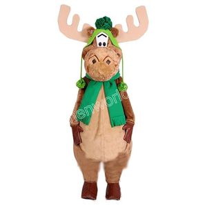 Halloween Mini Moose Mascot Costume Cartoon Character Outfits Suit Adults Size Outfit Birthday Christmas Carnival Fancy Dress For Men Women