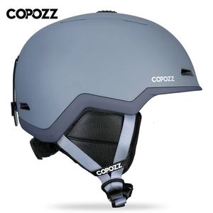 Occhiali da sci COPOZZ Casco da sci uomo donna Casco da snowboard anti-impatto semicoperto per adulti e bambini Casco da sci di sicurezza per skateboard 231102