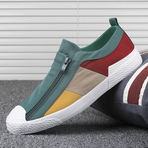 Gai klänningskor andas mesh mens casual snörning lättare utomhus bekväma män färg matchande roman canvas skor 230403 gai