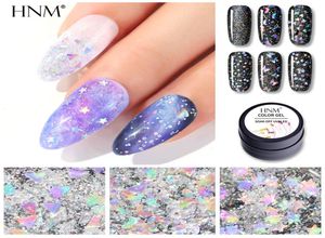 Hnm 5 ml glitter gel nagellack stjärna himmel effekt blöt av nagel lack primer uv led nagel gel manikyr salon7447675