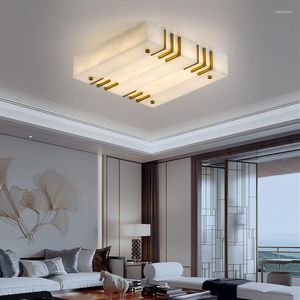 Ceiling Lights Chinese Style All Copper Lamp Modern Atmosphere Living Room Restaurant El Bedroom Marble