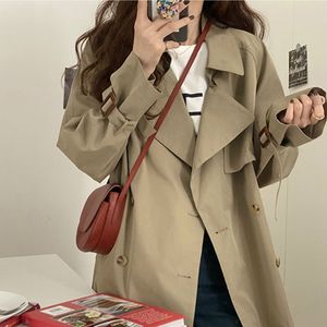 Autumn New Trench Coat Women's Short 2023 Early Autumn High-Grade Top Student Loose All-Matching British Fashionable Jacket