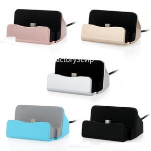 Typ C Micro Docking Stand Station Cradle Charging Dock Charger för Samsung Galaxy S6 S7 S20 S22 S23 HTC F1 med låda