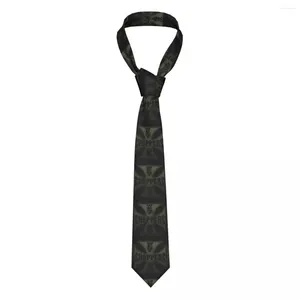 Галстуки-бабочки Формальный Западное побережье Железный крест Чопперс Галстук для мужчин Персонализированный шелковый офисный галстук