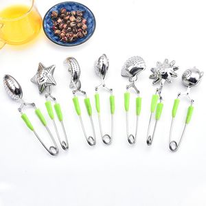 304 Stainless Steel Tea Strainer Creative Home Tea-infuser Silica Gel Teas Isolation Bag Filter Teaware Drinking Accessories Q685