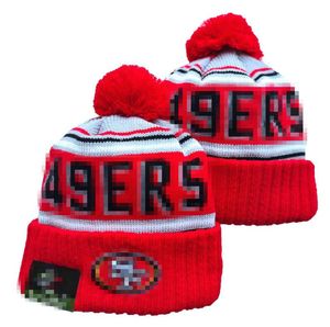 San Francisco Beanie SF 49 Beanies SOX LA NY North American Baseball Team Side Patch Winter Wool Sport Knit Hat Pom Skull Caps A4