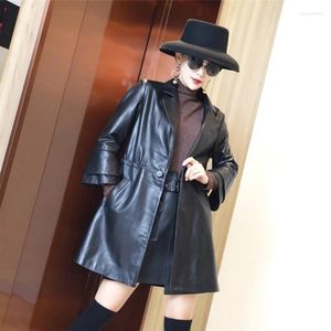 Women's Leather 2023 High Quality Genuine Sheepskin Jackets Women Spring AutumnWomen's Windbreaker Jacket Korean Simple Coat Femal