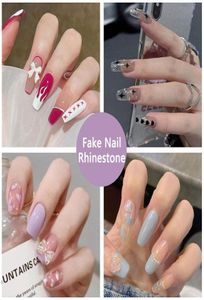 False Nails 24pcsbox Full Cover Fake Long Ballerina Half French Acrylic Nail Tips Press On Professional Manicure Beauty Tools2091152