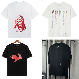 2024 디자이너 남성용 셔츠 인쇄 패션 맨 티셔츠 Amis Castual Tees Short Sleeve 힙합 스트리트웨어 셔츠 M-3XL -Shirt EES