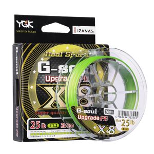 Линия оплетки YGK G-Soul X8 Обновление косичка Рыболовка Super Super Strong 8 Strands Multifilament PE Line 150M 200M Japan 14lb 16 фунтов 22 фунта 60 фунтов 230403