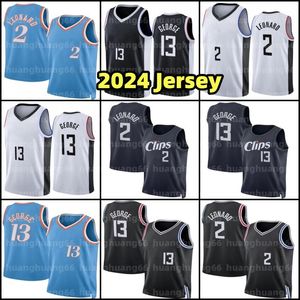 Basketball Jersey Kawhi Paul 2 Leonard 13 George Russell 0 Westbrook Stitched