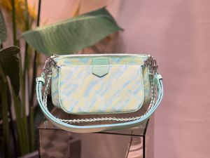 TZ Summer Multi Pochette Accessoires حقائب اليد ملونة 3 في 1 ستاردست سلسلة الكتف كيس الكتف منقوش الجلود