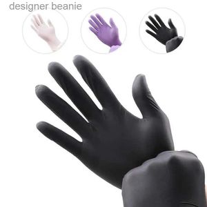 Five Fingers Gloves Nitrile Gs Black 20pcs Food Grade Waterproof Powder Latex Free Disposable Gs Non Sterile Nitrile Exam GsL231103