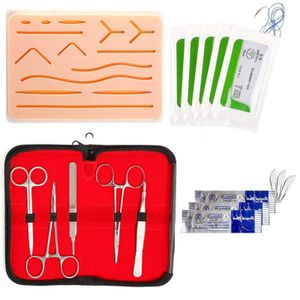 Other Office School Supplies Reusable Suture Kit Pad Silicone Fake Skin Practice Traumatic Simulation Wounds Training Teaching Model 230403