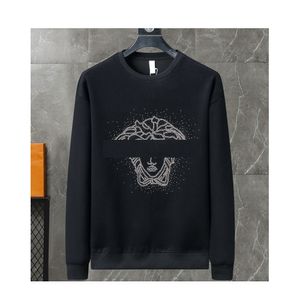 Мужская толстовка с капюшоном, модный спортивный повседневный пуловер с большим логотипом, классическая хлопковая универсальная роскошная одежда высокого качества m-3XL