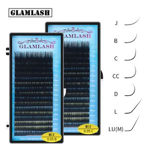 Narzędzia do makijażu Glamlash Mix 71515202025mm ręcznie robiony koreański koreański pbt jbcdllum curl rzęs przedłużenie naturalne miękkie faux norek rzęs 230403