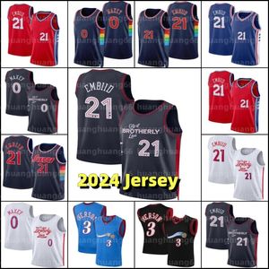 Tyrese 0 Maxey James 1 Harden Jersey Joel 21 Embiid Basketball Philadelphias 76er Sixer Retro Allen 3 Iverson Jerseys Men 2022/23 Swingman Edition Shirt