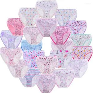 Mutandine 6 pz Kid Breve Biancheria Intima Ragazze Floreali Cute Cartoon Principessa Pittura Mutande Taglia 100-150 Bambini Cotone Morbido Slip Sottili