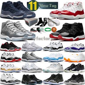 11 Basketball Shoes for men women 11s Cherry Cool Cement Grey Concord Bred UNC Gamma Blue Midnight Navy Velvet Space Jam 72-10 Cap And Gown Mens Trainers Sports Sneakers