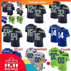 Männer Frauen Jugend 21 Devon Witherspoon 11 Jaxon Smith-Njigba 14 DK Metcalf 33 Jamal Adams 12. Fan 9 Kenneth Walker III 7 Geno Smith 16 Tyler Lockett Fußballtrikots