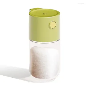 Depolama Şişeleri Tuz çalkalayıcı dağıtıcı ölçüm ve kapak ile karabiber çalkalayıcılar hassas itme tipi baharat şişesi 0,5 gram serpin