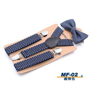 Belts Suspenders Elastic Boys Gilrs Suspender Bowties Set For Children Wedding Bowties Suspenders Baby Kids Polka Dots Bow Ties Braces Belt 231102