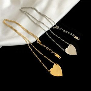 Дизайнерские ювелирные украшения для тела Женщины мужская цепь классическая винтажная начальное ожерелье из нержавеющей стали персонализированное роскошное ожерелье Серебряное золото.